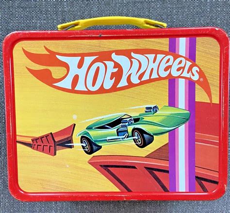 hot wheels metal lunch box no thermos value|hot wheels metal lunch box.